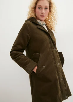 Parka de pana con forro suave