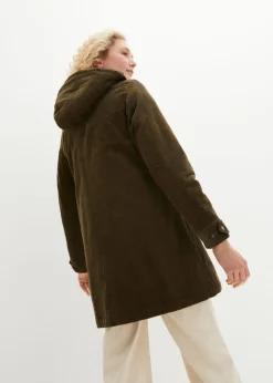 Parka de pana con forro suave