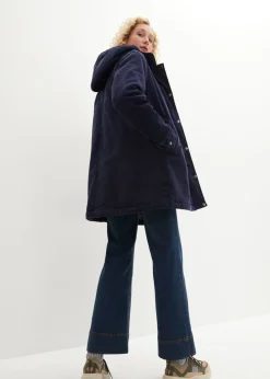 Parka de pana con forro suave