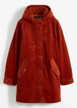 Parka de pana con forro suave