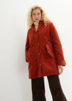 Parka de pana con forro suave