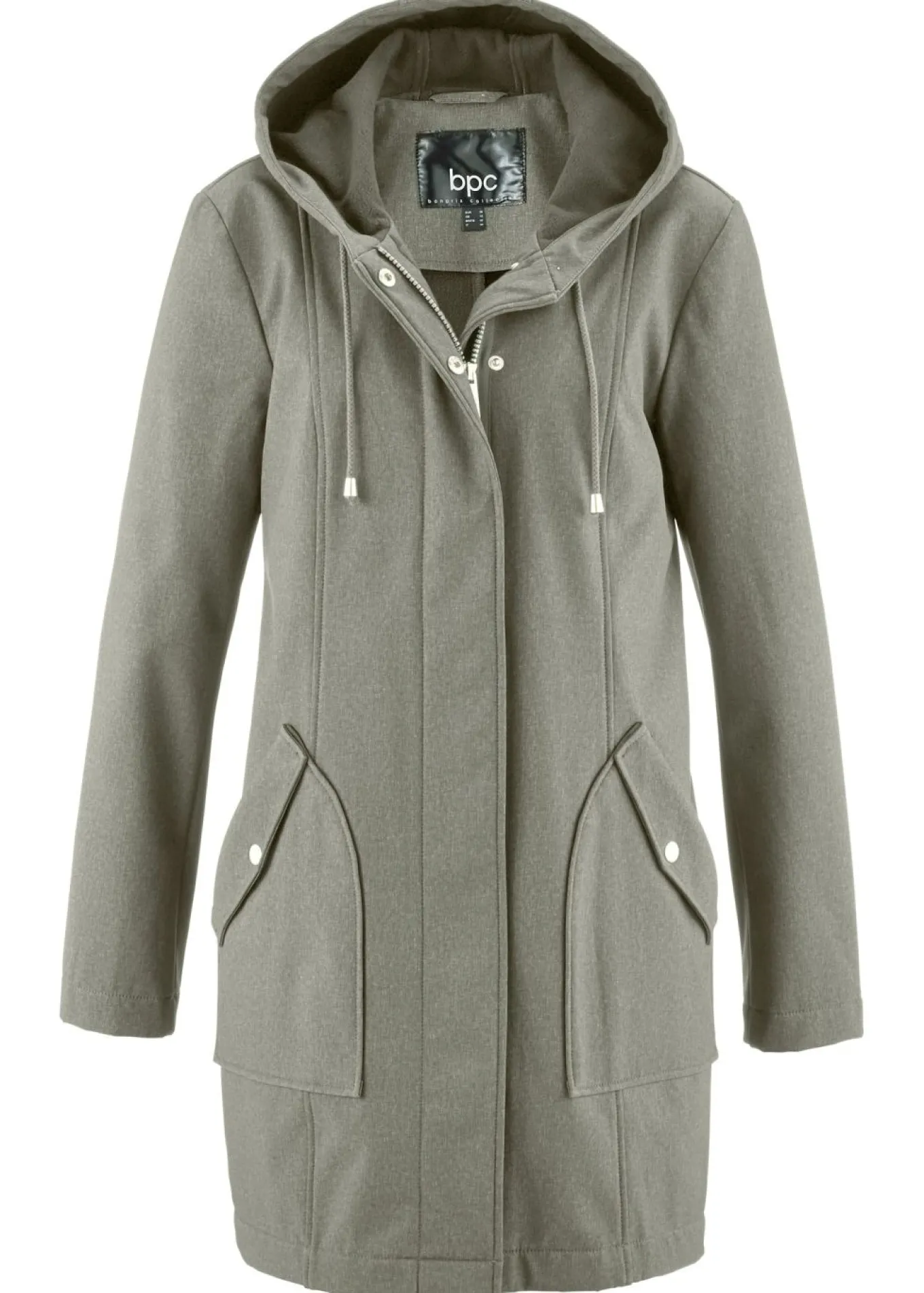 Parka de softshell con capucha