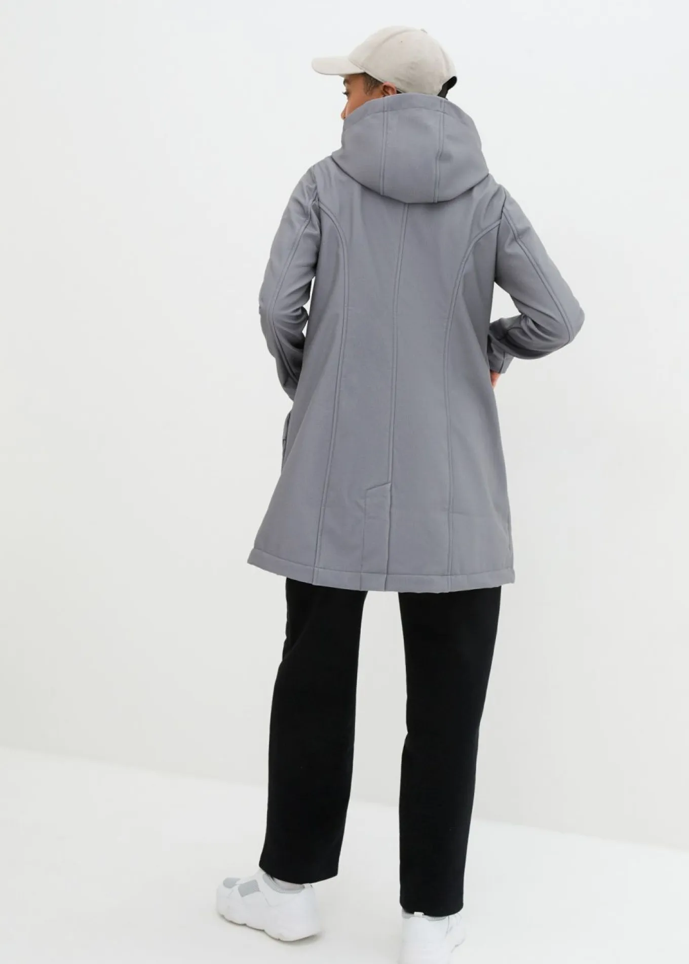 Parka de softshell con capucha