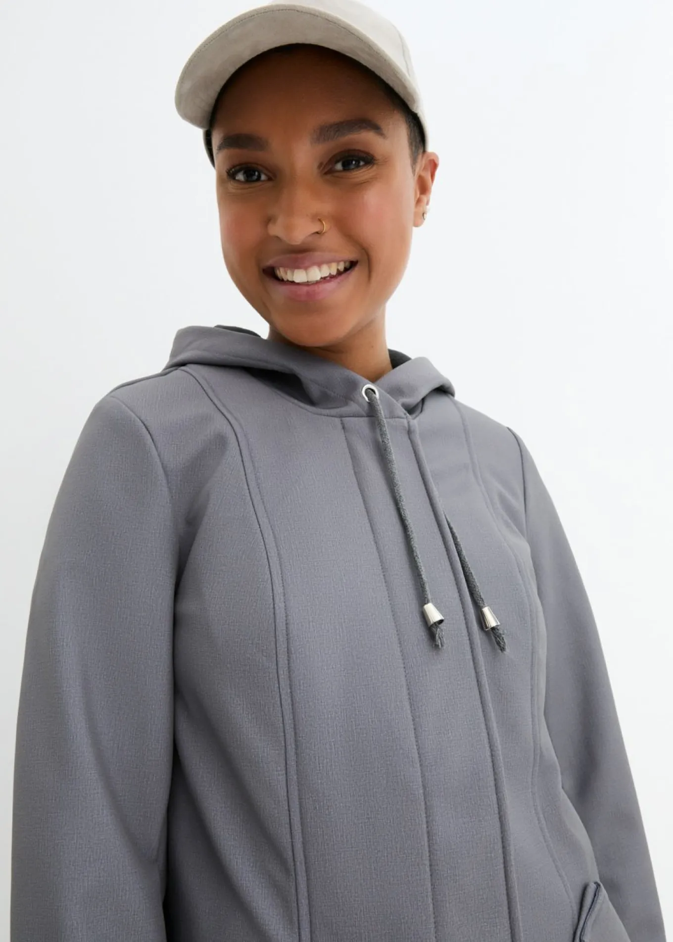 Parka de softshell con capucha