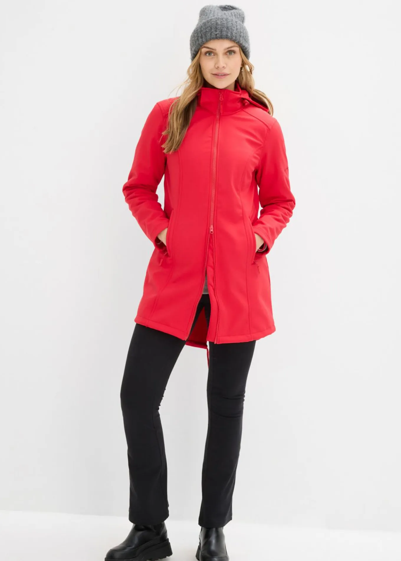 Parka de softshell repelente al agua