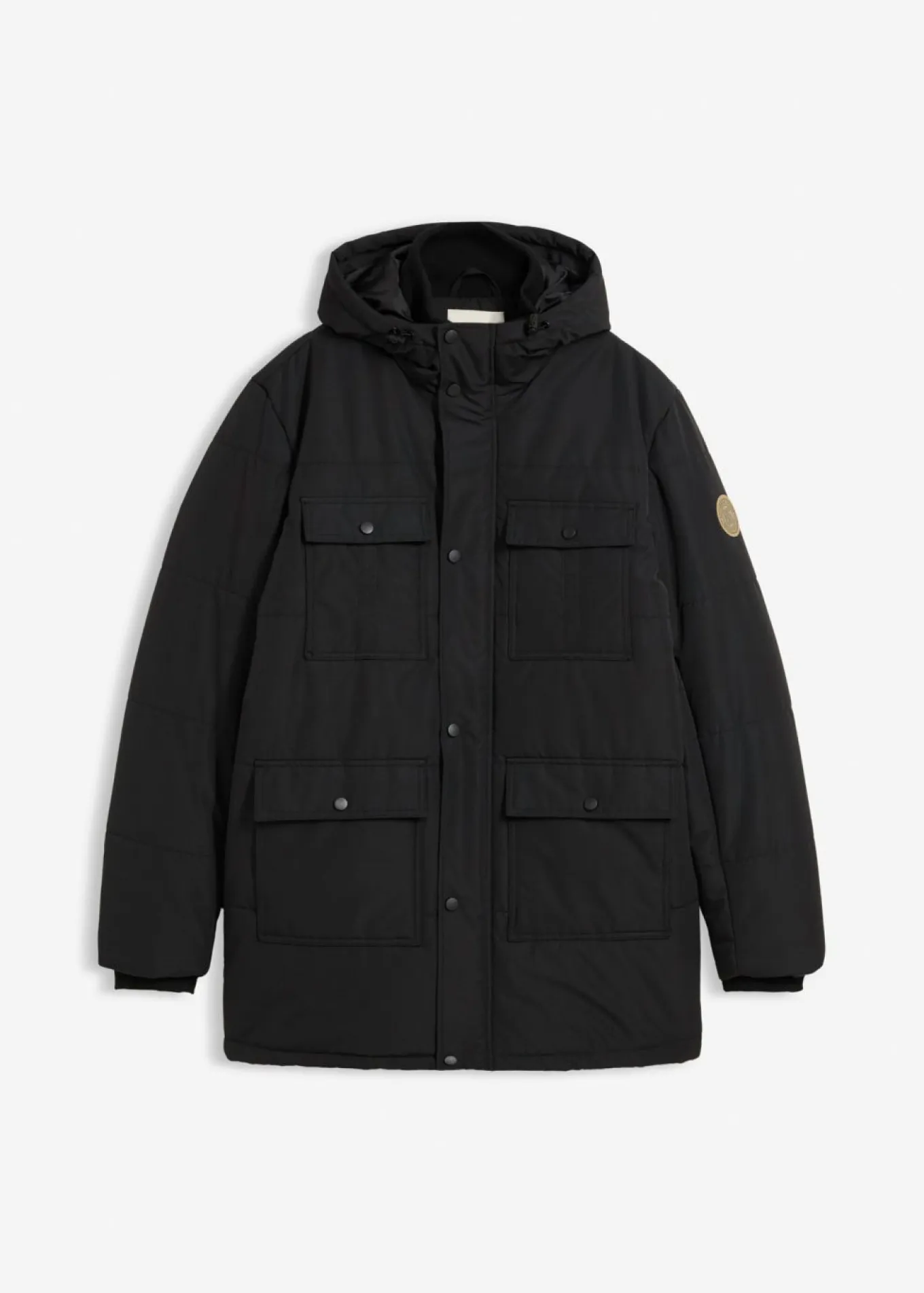 Parka funcional acolchada con prácticos bolsillos, impermeable