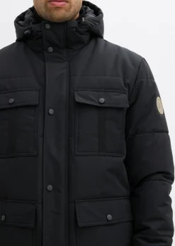 Parka funcional acolchada con prácticos bolsillos, impermeable