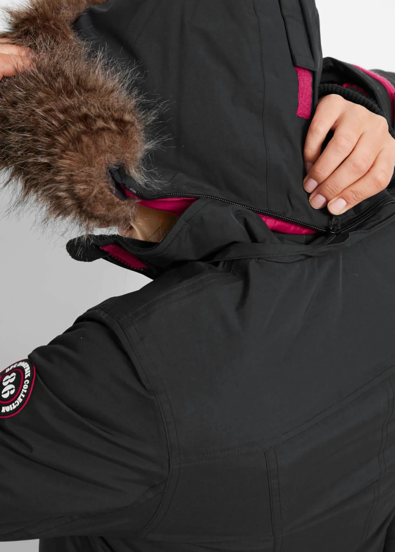 Parka funcional impermeable, guateada