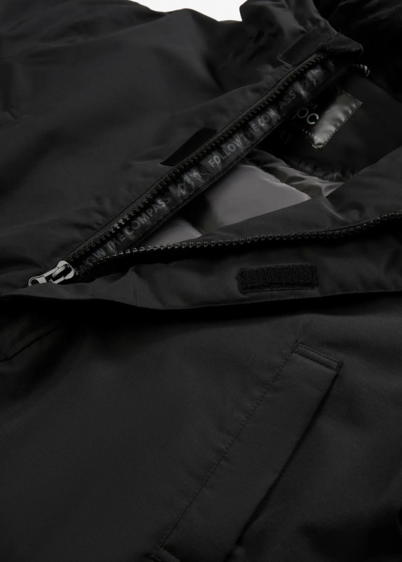 Parka funcional impermeable con plumón auténtico para invierno