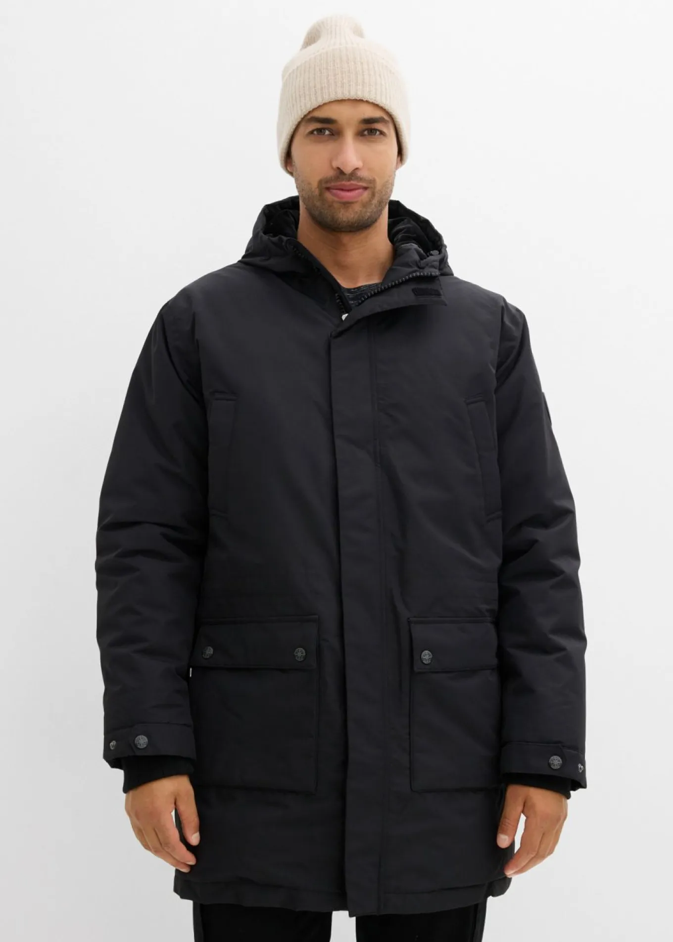 Parka funcional impermeable con plumón auténtico para invierno