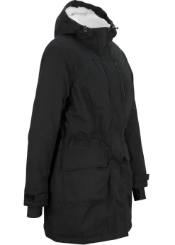Parka funcional impermeable con forro de peluche en la capucha