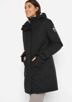 Parka funcional impermeable con forro de peluche en la capucha