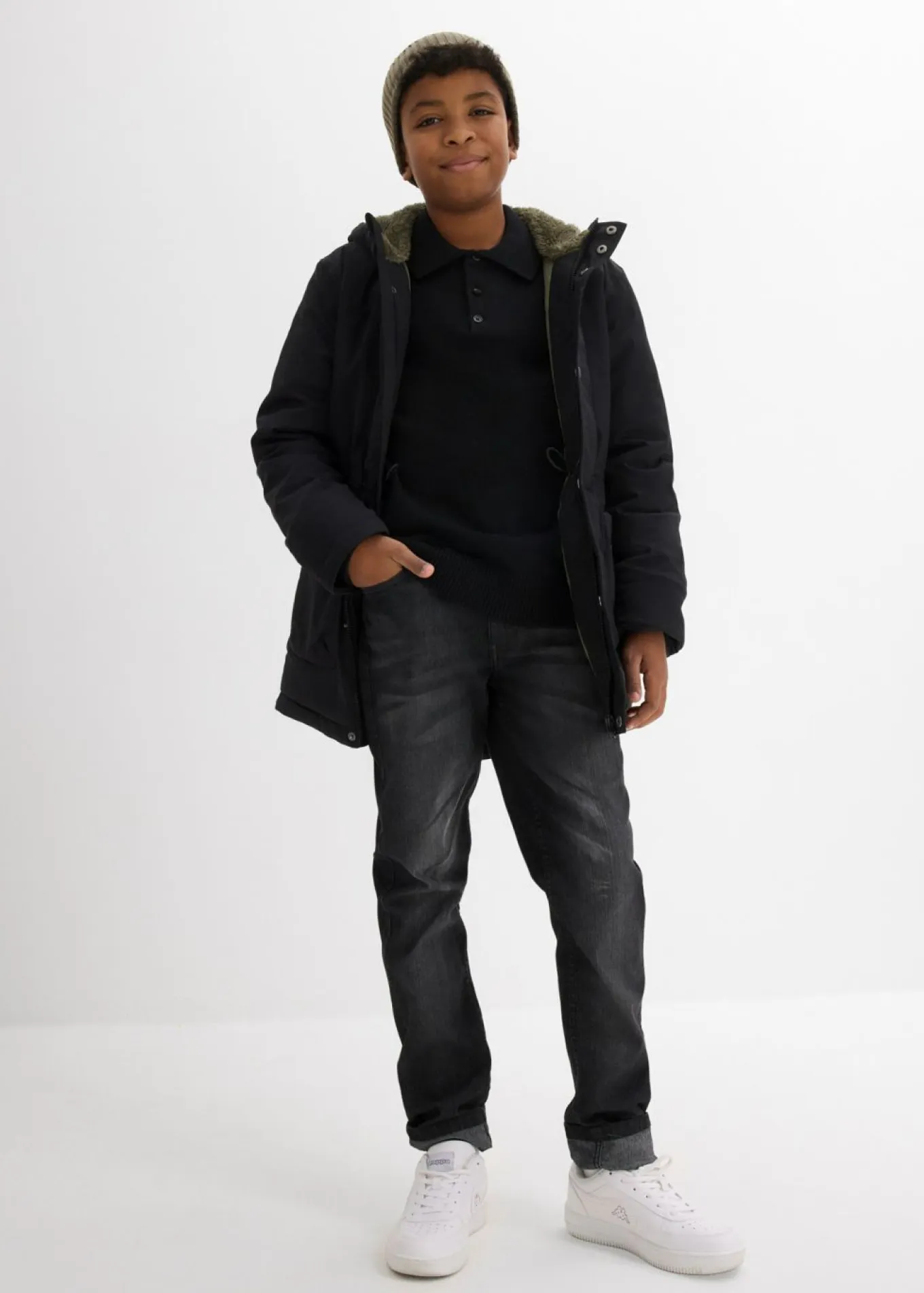 Parka impermeable de invierno con forro cálido