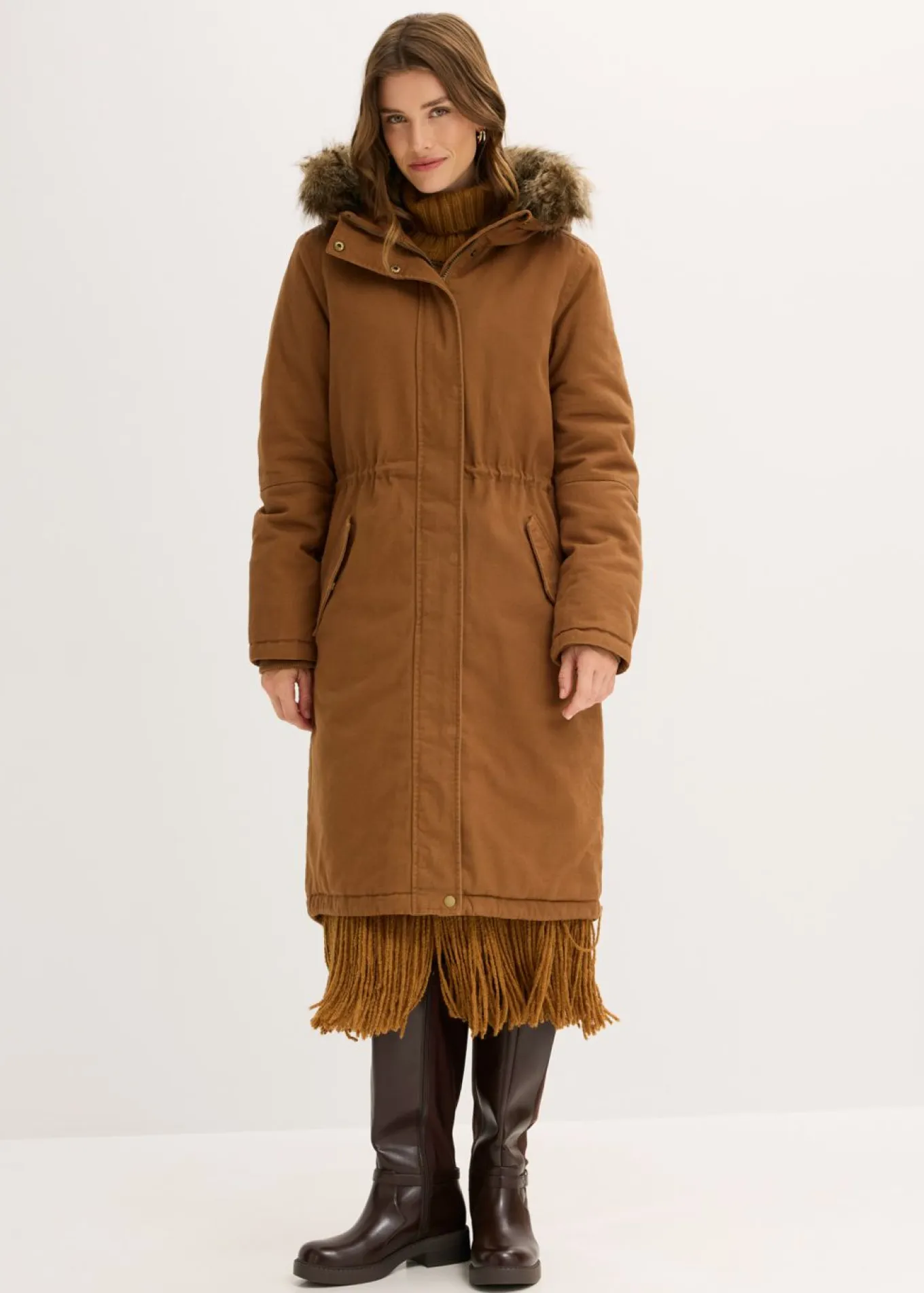 Parka larga acolchada