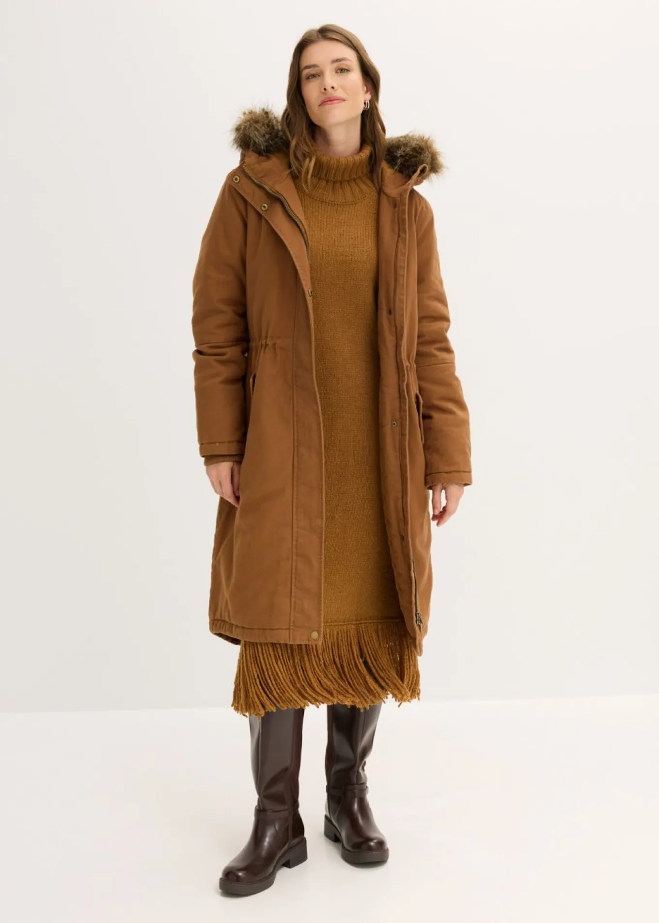 Parka larga acolchada