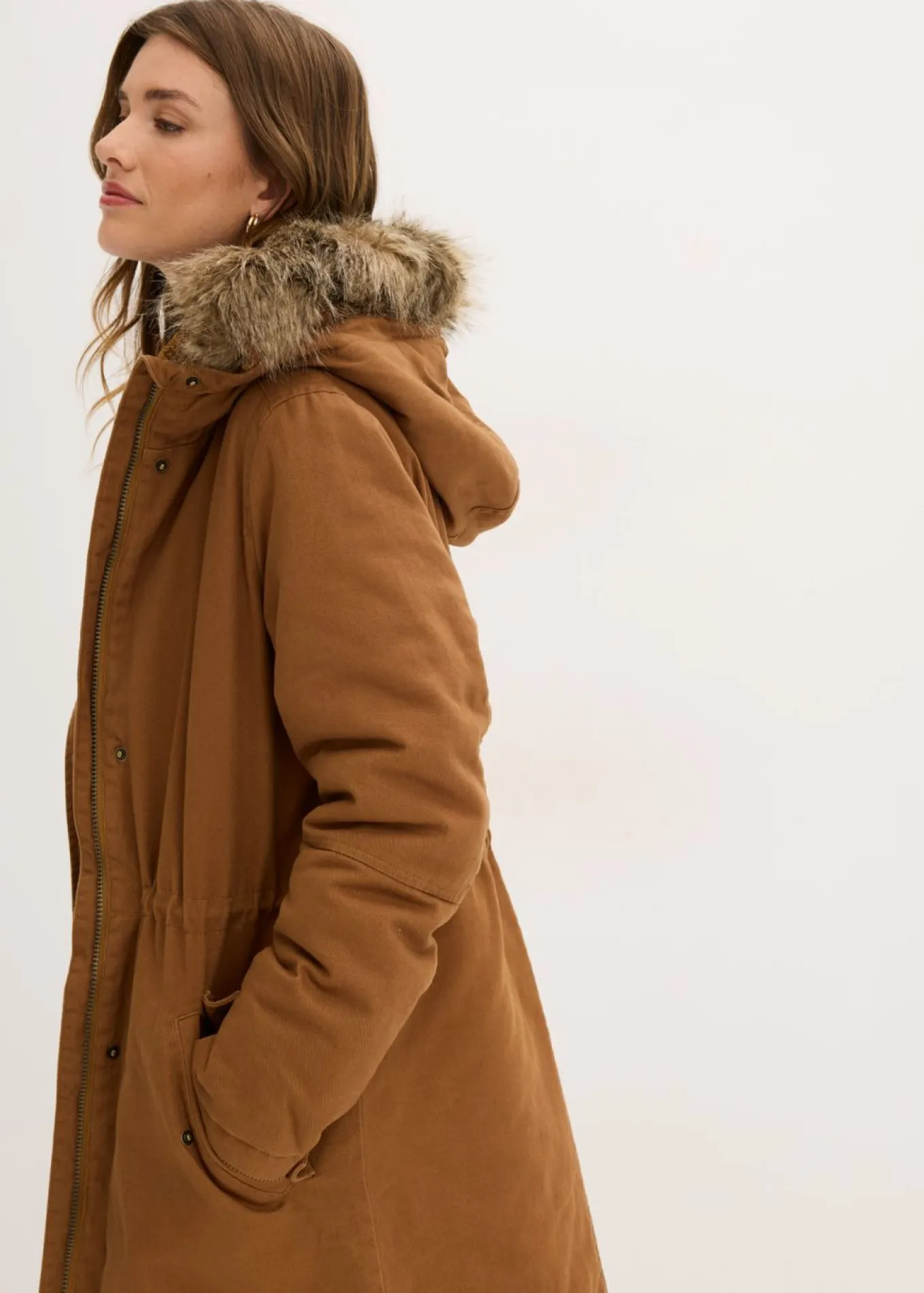 Parka larga acolchada