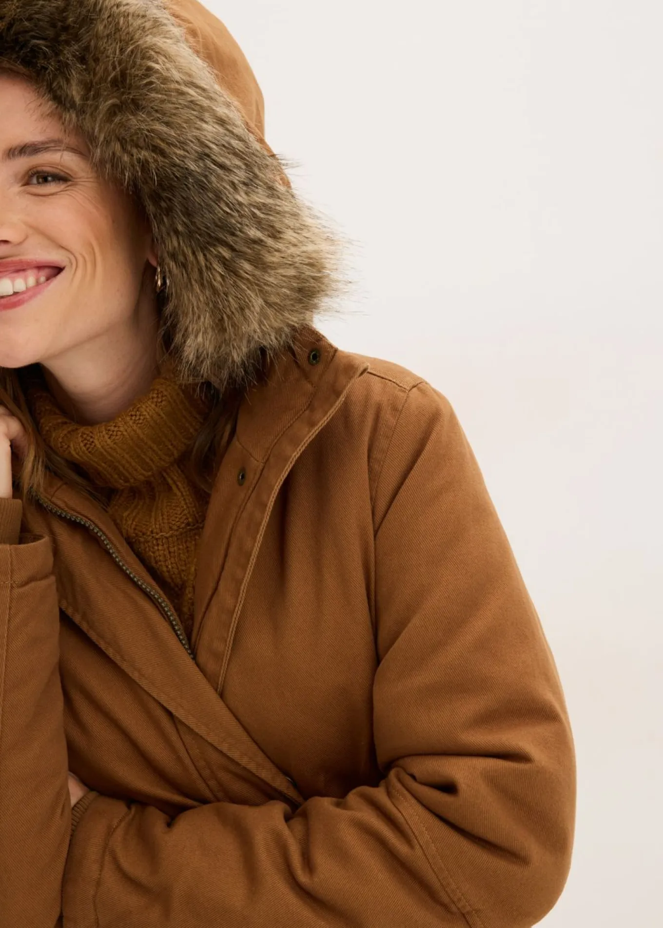 Parka larga acolchada