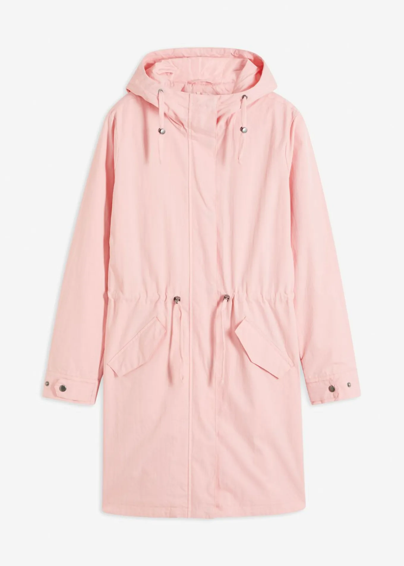 Parka larga con capucha