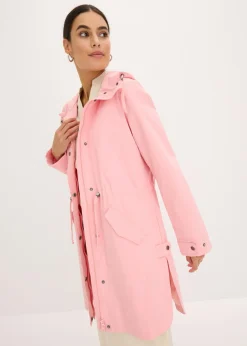 Parka larga con capucha