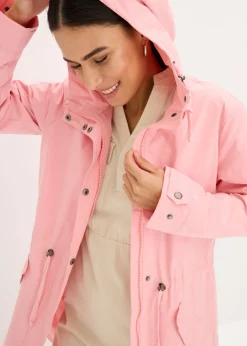 Parka larga con capucha