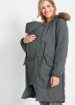 Parka premamá 3 en 1 con inserto de porteo