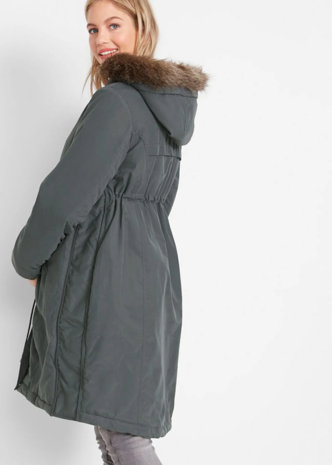 Parka premamá 3 en 1 con inserto de porteo