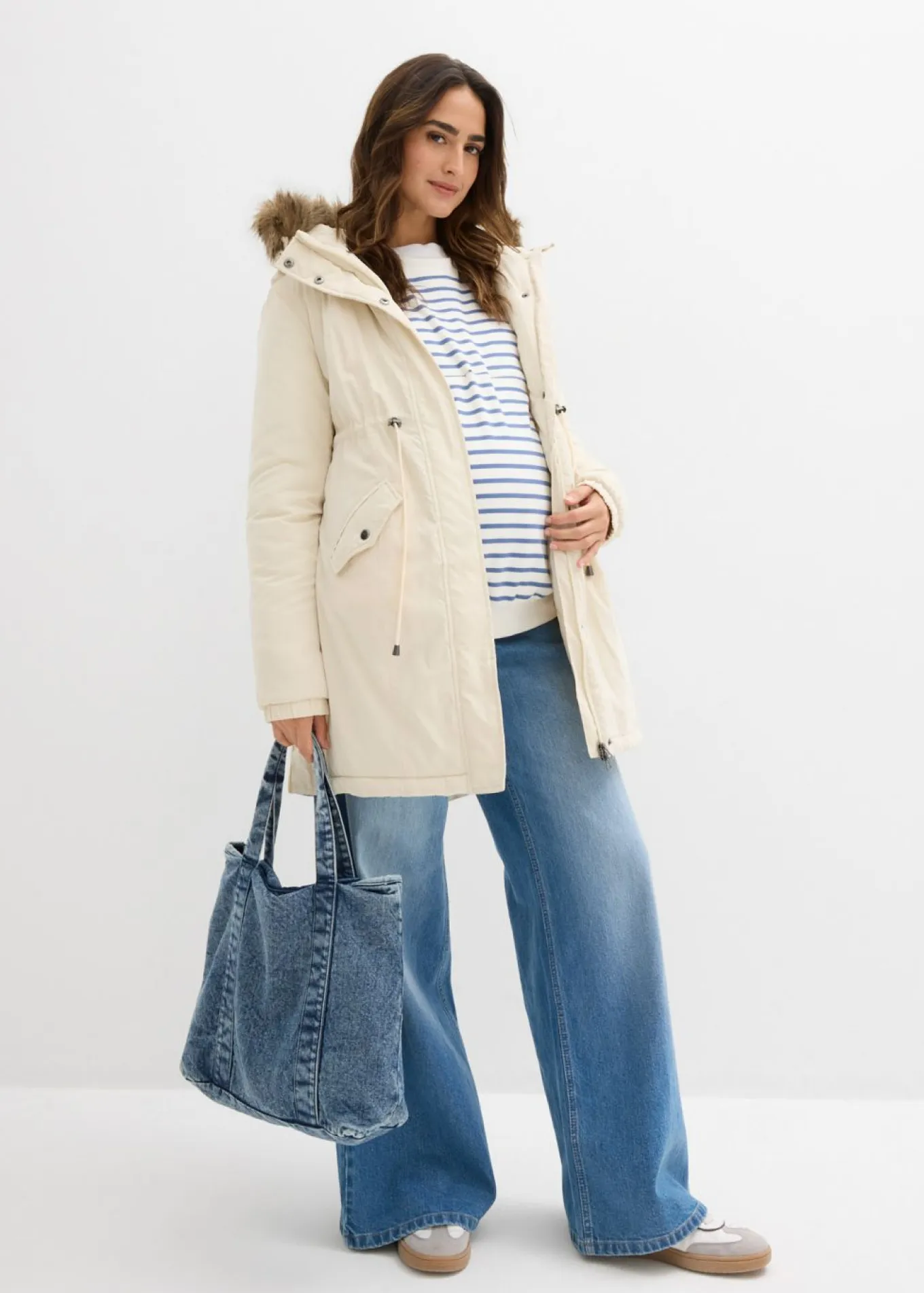 Parka premamá 3 en 1 con inserto de porteo