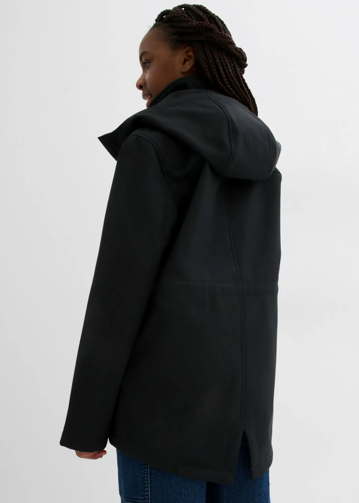 Parka softshell con capucha desmontable