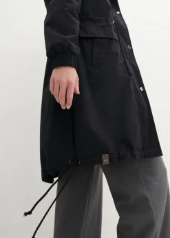 Parka tipo gabardina con bolsillos grandes