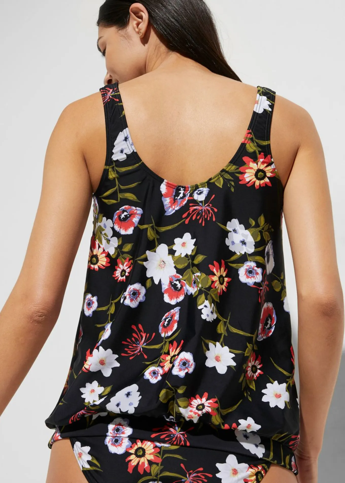 Parte superior de tankini de poliamida reciclada