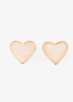 Pendientes con forma de corazón