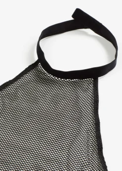 Picardías anudado al cuello + tanga de talle alto (2 piezas)