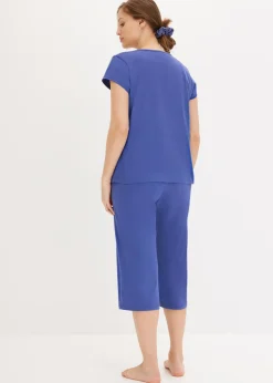 Pijama capri con culotte ancho