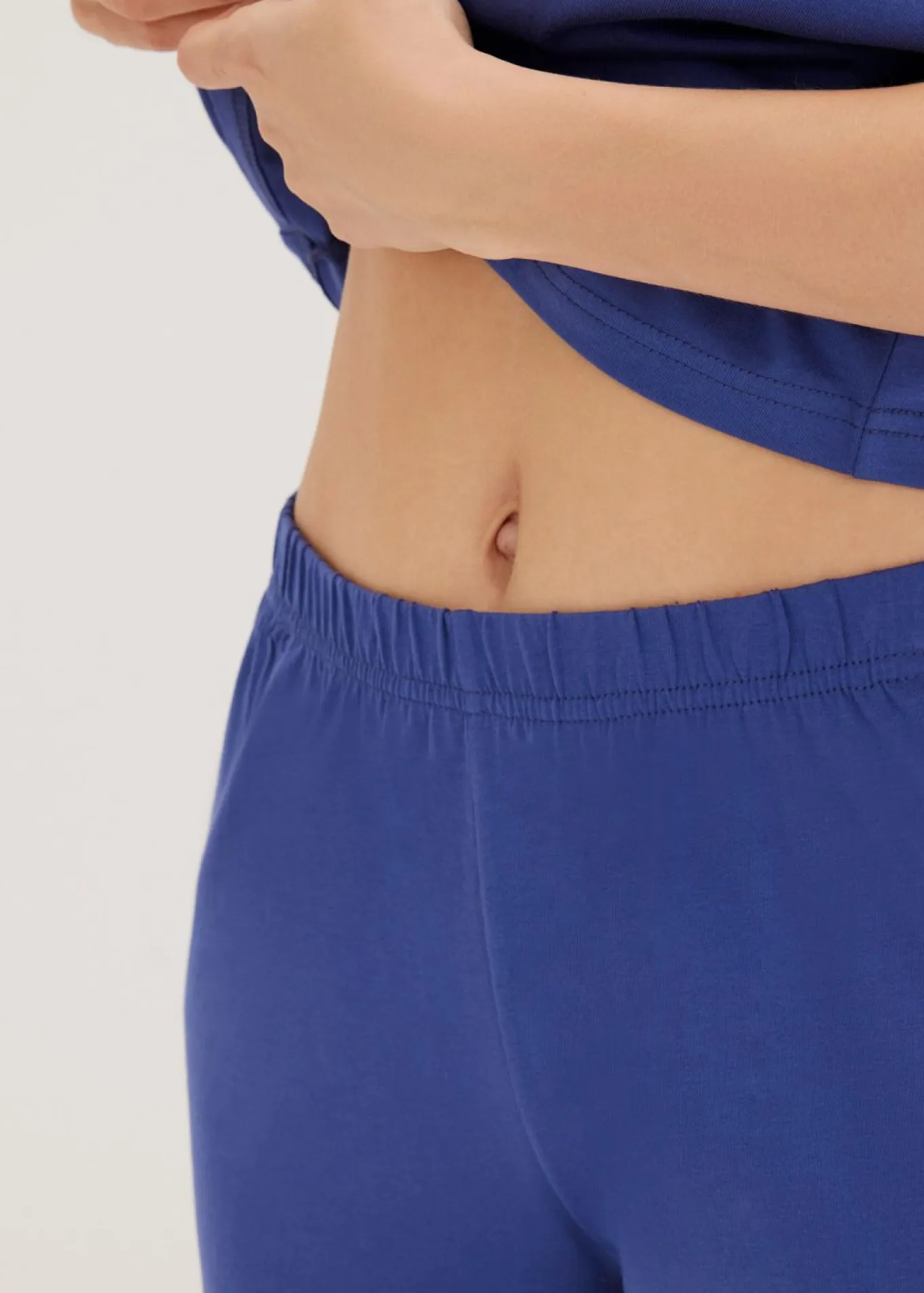 Pijama capri con culotte ancho