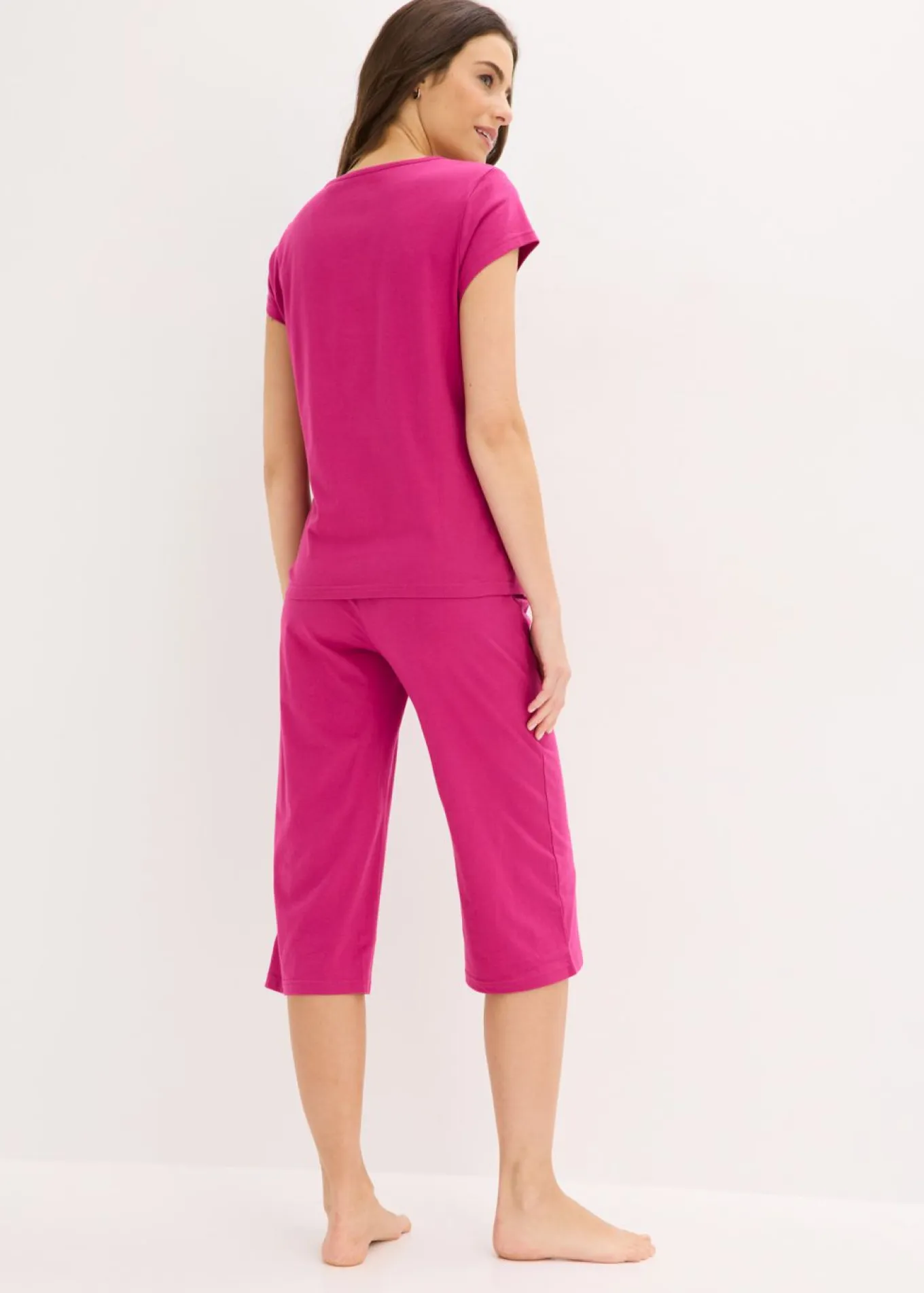Pijama capri con culotte ancho