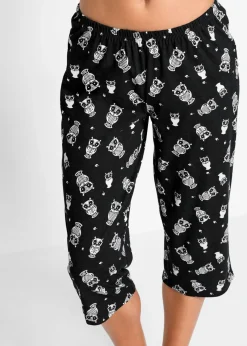 Pijama capri con mangas cortas