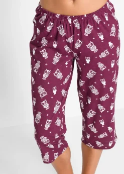 Pijama capri con mangas cortas