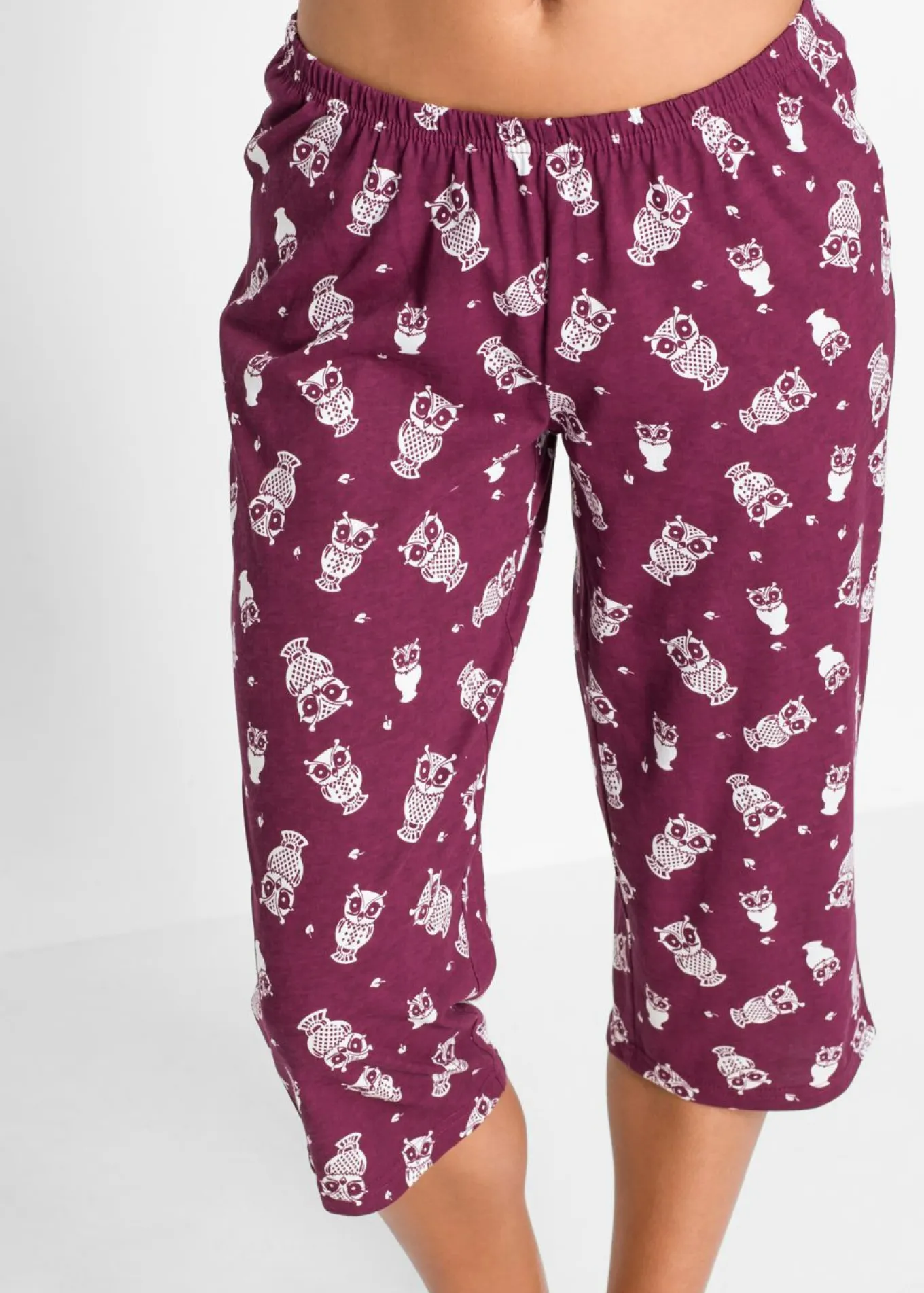 Pijama capri con mangas cortas
