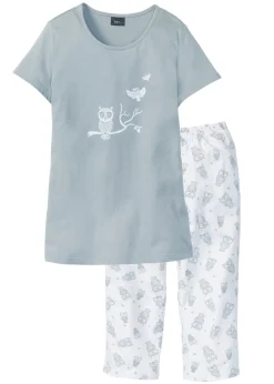 Pijama capri con mangas cortas