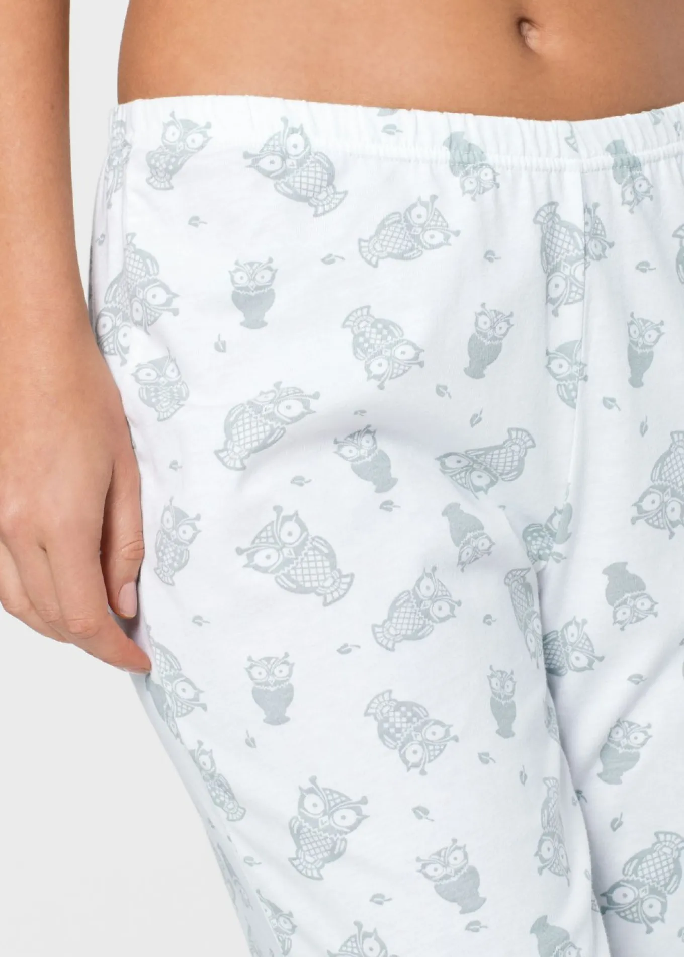 Pijama capri con mangas cortas