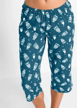 Pijama capri con mangas cortas