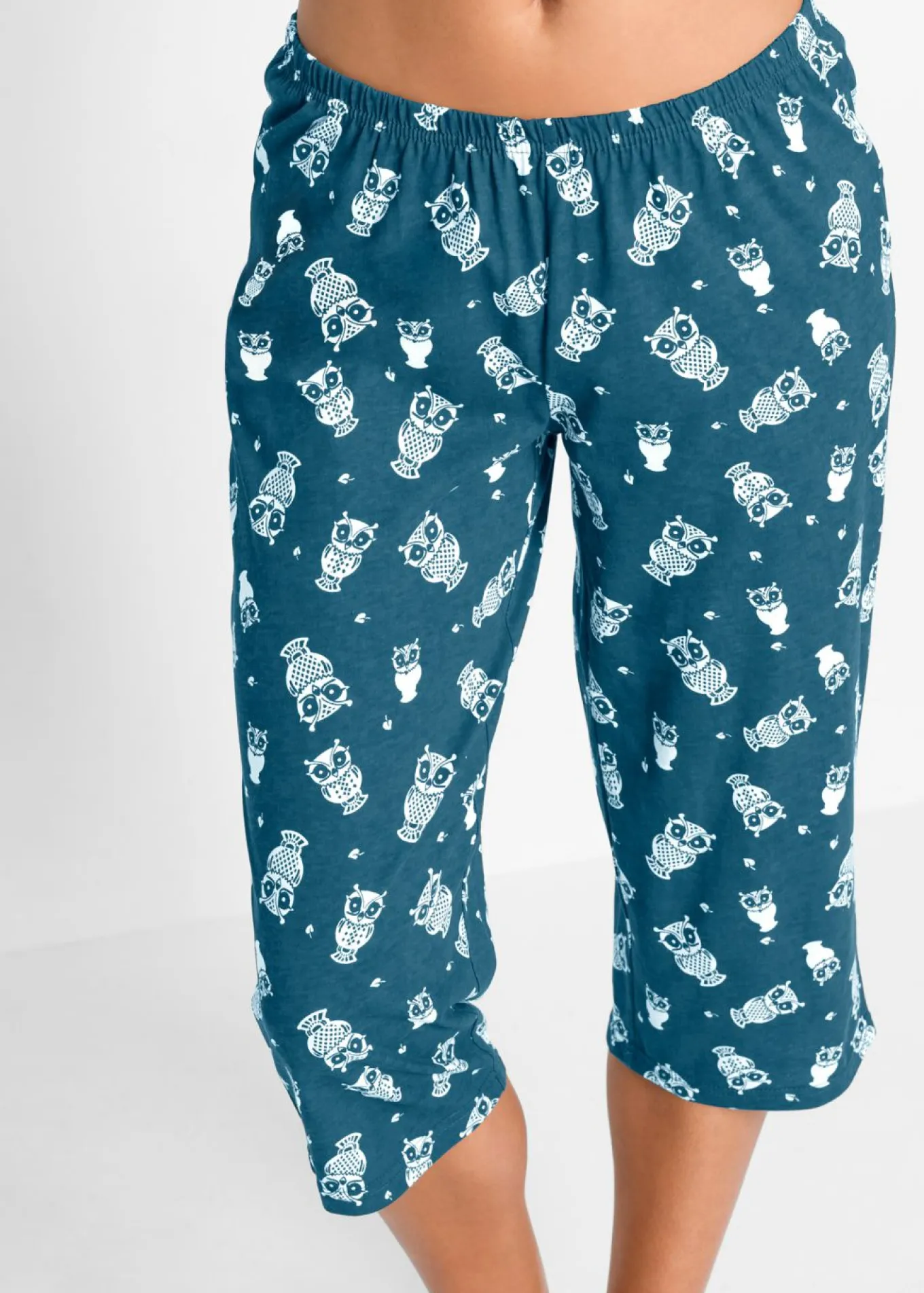 Pijama capri con mangas cortas