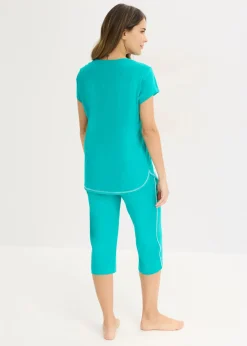 Pijama capri de algodón orgánico puro
