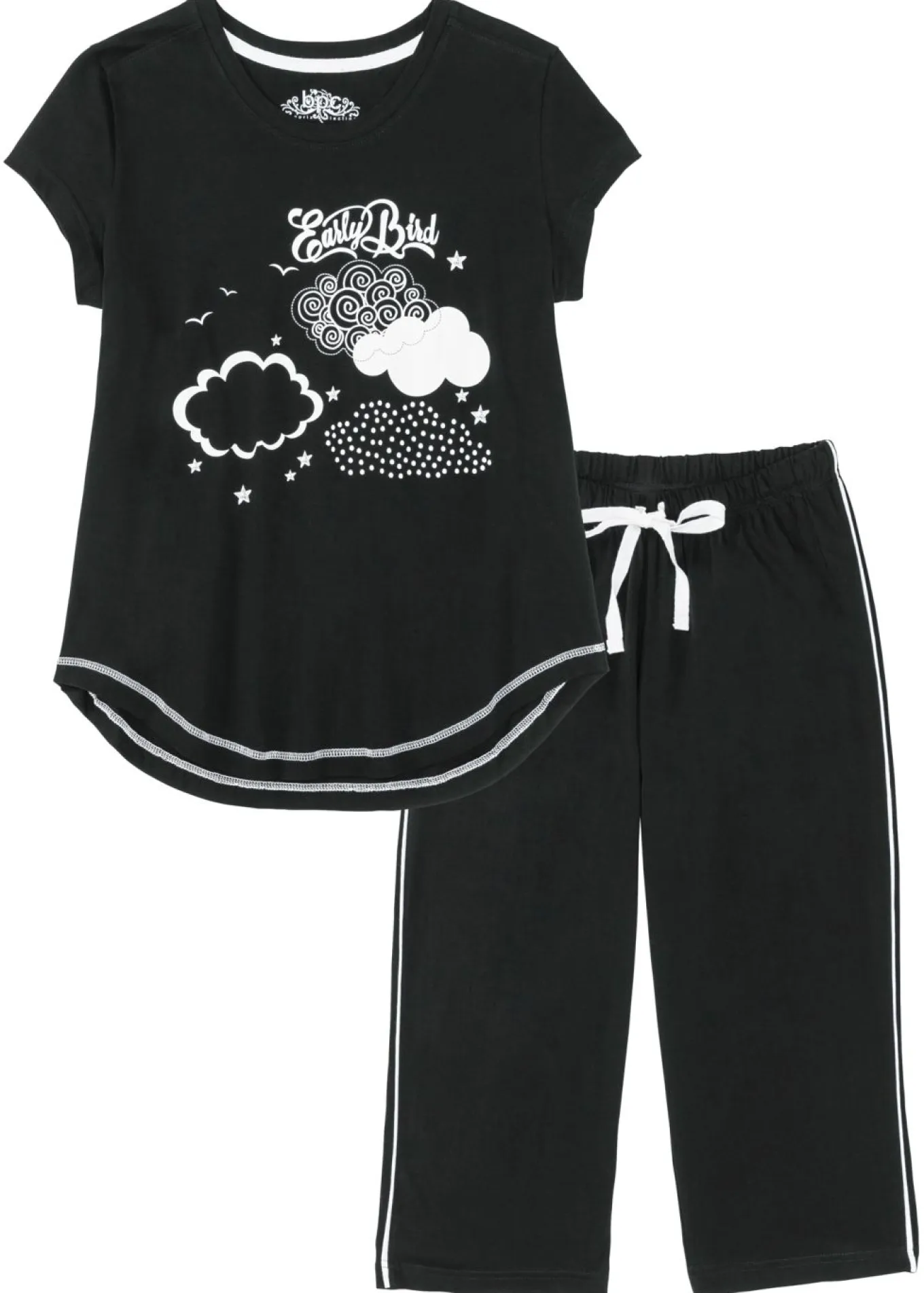 Pijama capri de algodón orgánico puro