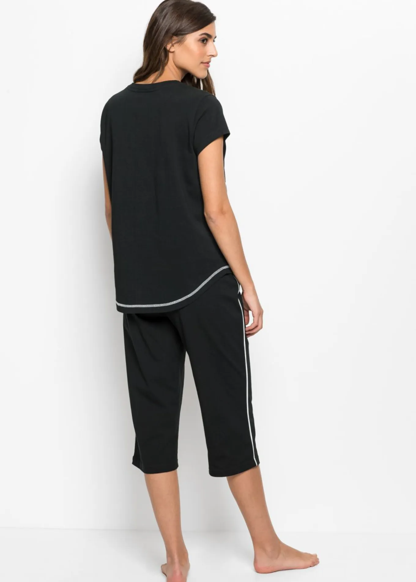 Pijama capri de algodón orgánico puro