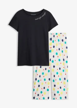 Pijama capri de algodón puro