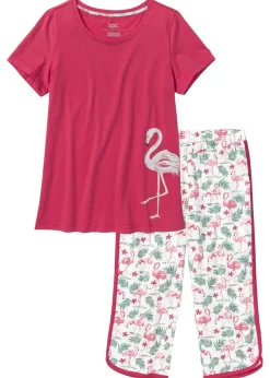 Pijama capri de algodón puro