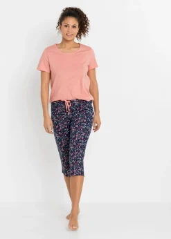 Pijama capri de algodón puro (2 unidades)