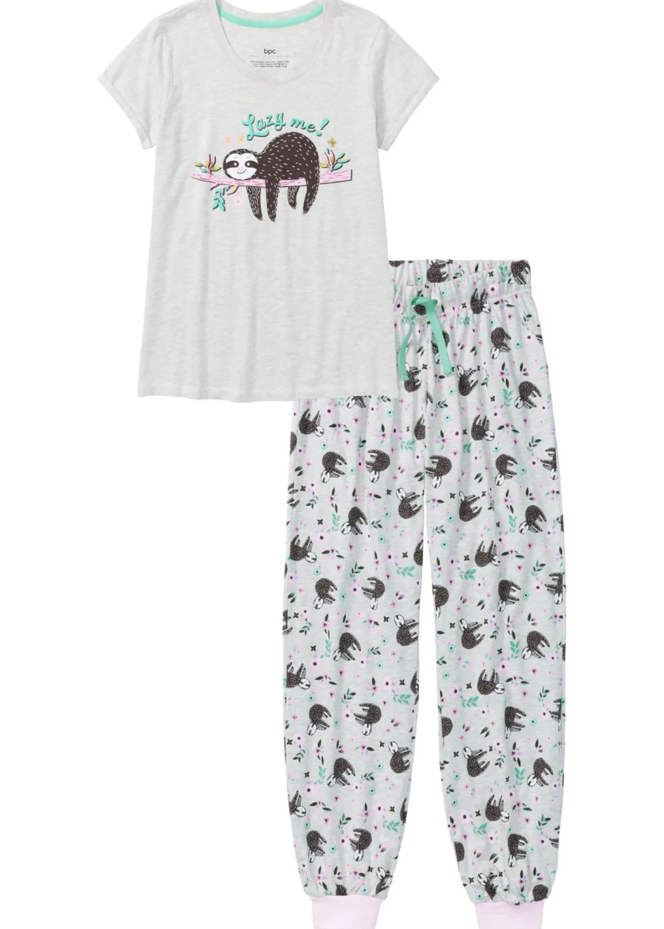 Pijama con mangas cortas