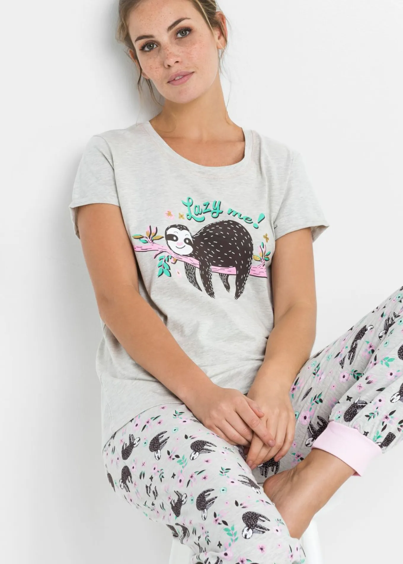 Pijama con mangas cortas